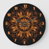 Old Gold Copper Medallion Wall klok (Voorkant)