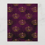 Old Gold Elegance Quinceañera Flyer (Achterkant)