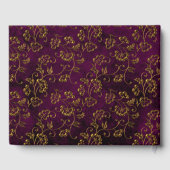 Old Gold Elegance Quinceañera Guest Book Gastenboek (Achterkant)