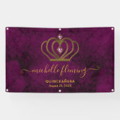 Old Gold Elegance Quinceañera Spandoek (Horizontaal)