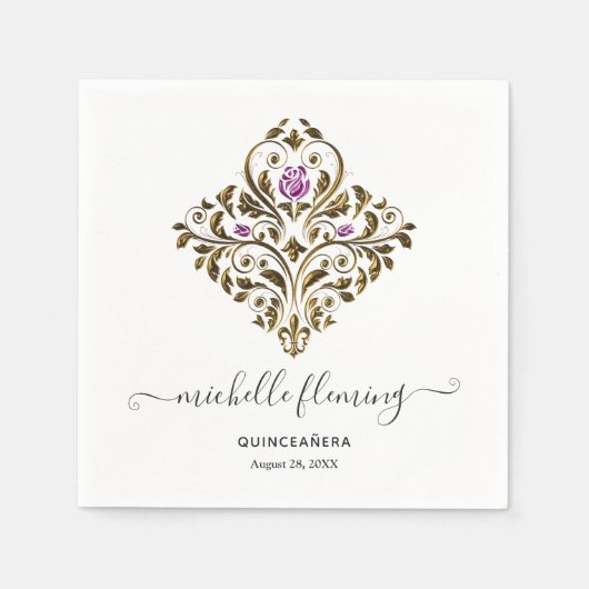 Old Gold Elegance Servet (Voorkant)