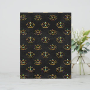 Old Gold Emerald Frans plakboek Papier