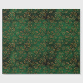 Old Gold Emerald French Cadeaupapier (Vlak)