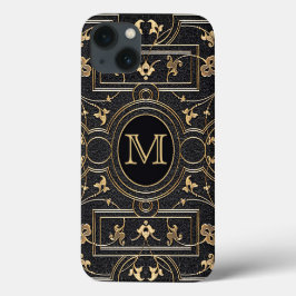 Old Gold Monogram Case-Mate iPhone Case