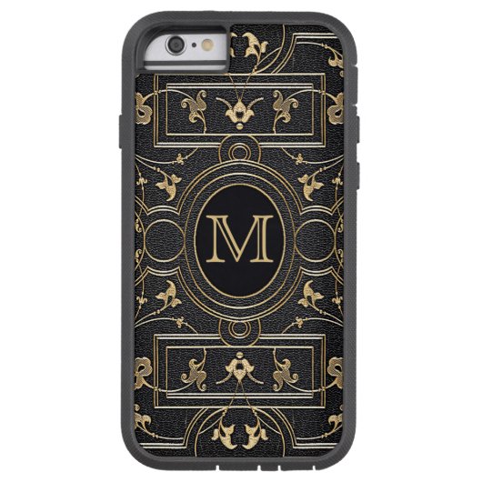 Old Gold Monogram Case-Mate iPhone Case (Achterkant)