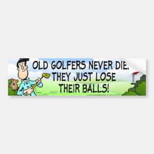 Old Golfer Bumpersticker
