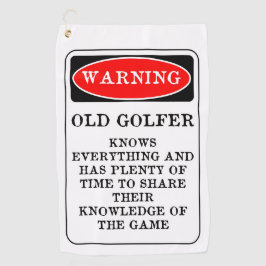 Old Golfer Golf Towel Golfhanddoek
