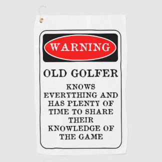 Old Golfer Golf Towel Golfhanddoek