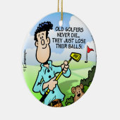 Old Golfer Keramisch Ornament (Rechts)