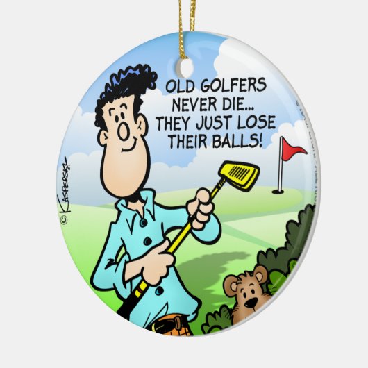 Old Golfer Keramisch Ornament (Links)