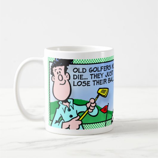 Old Golfer Koffiemok (Links)