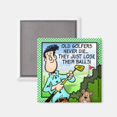 Old Golfer Magneet (Voorkant / Achterkant)