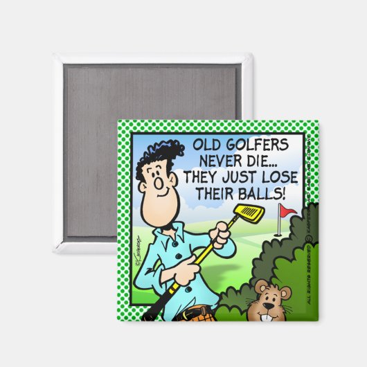 Old Golfer Magneet (Voorkant / Achterkant)