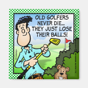 Old Golfer Magneet