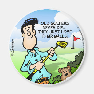 Old Golfer Magneet