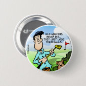 Old Golfer Ronde Button 5,7 Cm (Voorkant /achterkant)