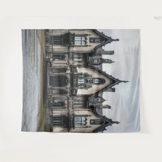 Old Gothic Mansion Photo Booth Prop Achtergrond Wandkleed (Voorkant (horizontaal))