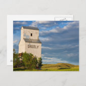 Old Grain Elevator in Virgelle, Montana, Verenigde Briefkaart (Voorkant / Achterkant)