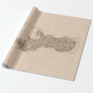 Old Grand Cayman Island Map (1836) Cadeaupapier