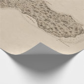 Old Grand Cayman Island Map (1836) Cadeaupapier (Hoek)