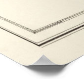 Old Grand Cayman Map (1880) Caribisch gebied Poster (Hoek)