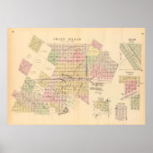 Old Grand Island NE Map (1885)  Nebraska Poster (Voorkant)
