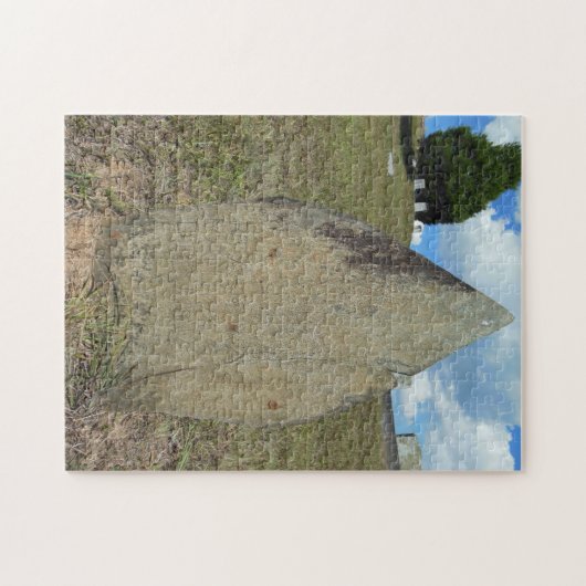 Old Gravestone bij Lauada Cemetery N.C. Legpuzzel (Horizontaal)