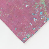 Old green painted wall with rust texture. Grunge r Fleece Deken (Hoek)