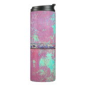 Old green painted wall with rust texture. Grunge r Thermosbeker (Gedraaid links)