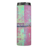 Old green painted wall with rust texture. Grunge r Thermosbeker (Achterkant)