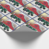 Old Green Tractor kerst Cadeaupapier (Hoek)
