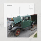 Old Green Truck Briefkaart (Voorkant / Achterkant)