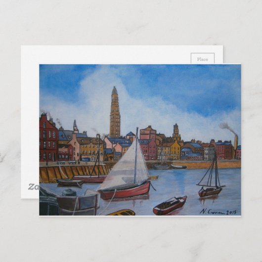 Old Greenock Harbour Briefkaart (Voorkant / Achterkant)