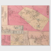 Old Greenwich CT Map (1867)  Connecticut  Cadeaupapier (Vlak)