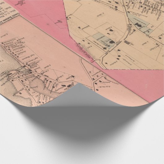 Old Greenwich CT Map (1867)  Connecticut  Cadeaupapier (Hoek)