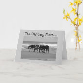 OLD GREY MARE IS GEWOON NIET ZO JONG-GROEP KAART (Gele Bloem)