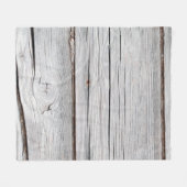 Old grey wooden plank wall textureabstract,backgro fleece deken (Voorkant (Horizontaal))