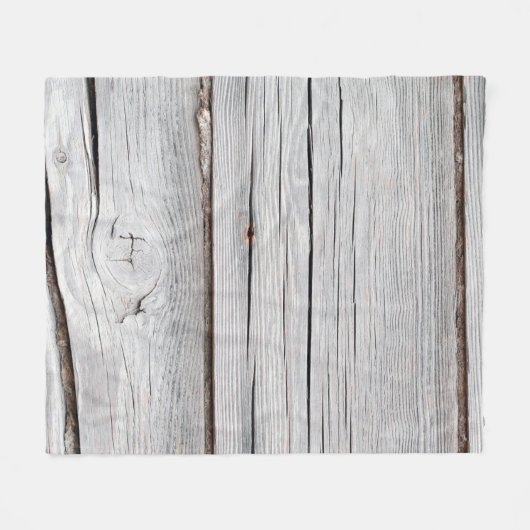 Old grey wooden plank wall textureabstract,backgro fleece deken (Voorkant (Horizontaal))