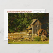 Old Grist Mill in GA Briefkaart (Voorkant / Achterkant)