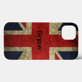 Old Grunge British Flag iPhone 13 Hoesje (Achterkant (horizontaal))