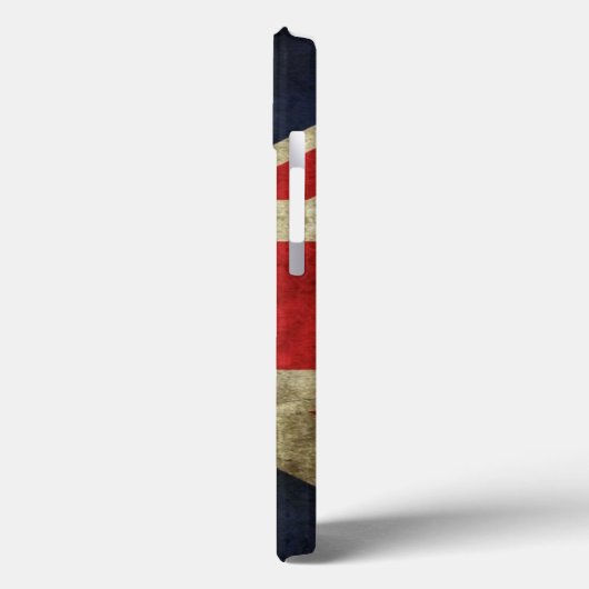 Old Grunge British Flag iPhone 13 Hoesje (Achterkant / Links)