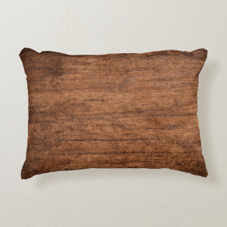 Old grunge dark textured wooden background, The su Accent Kussen