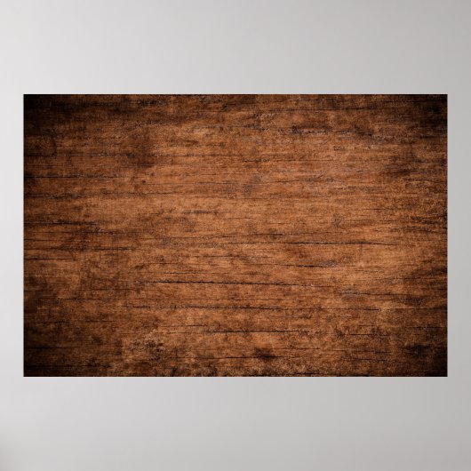 Old grunge dark textured wooden background, The su Poster (Voorkant)