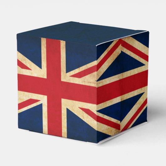 Old Grunge United Kingdom Flag Union Jack Bedankdoosjes (Achterkant)