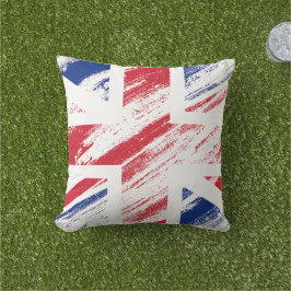 Old Grunge United Kingdom Flag Union Jack Buitenkussen