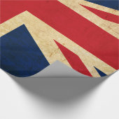 Old  Grunge United Kingdom Flag Union Jack Cadeaupapier (Hoek)