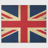 Old  Grunge United Kingdom Flag Union Jack Cadeaupapier (Vlak)