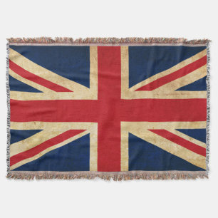 Old  Grunge United Kingdom Flag Union Jack Deken
