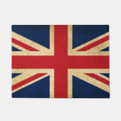 Old  Grunge United Kingdom Flag Union Jack Deurmat (Voorkant)