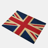 Old  Grunge United Kingdom Flag Union Jack Deurmat (Schuin)